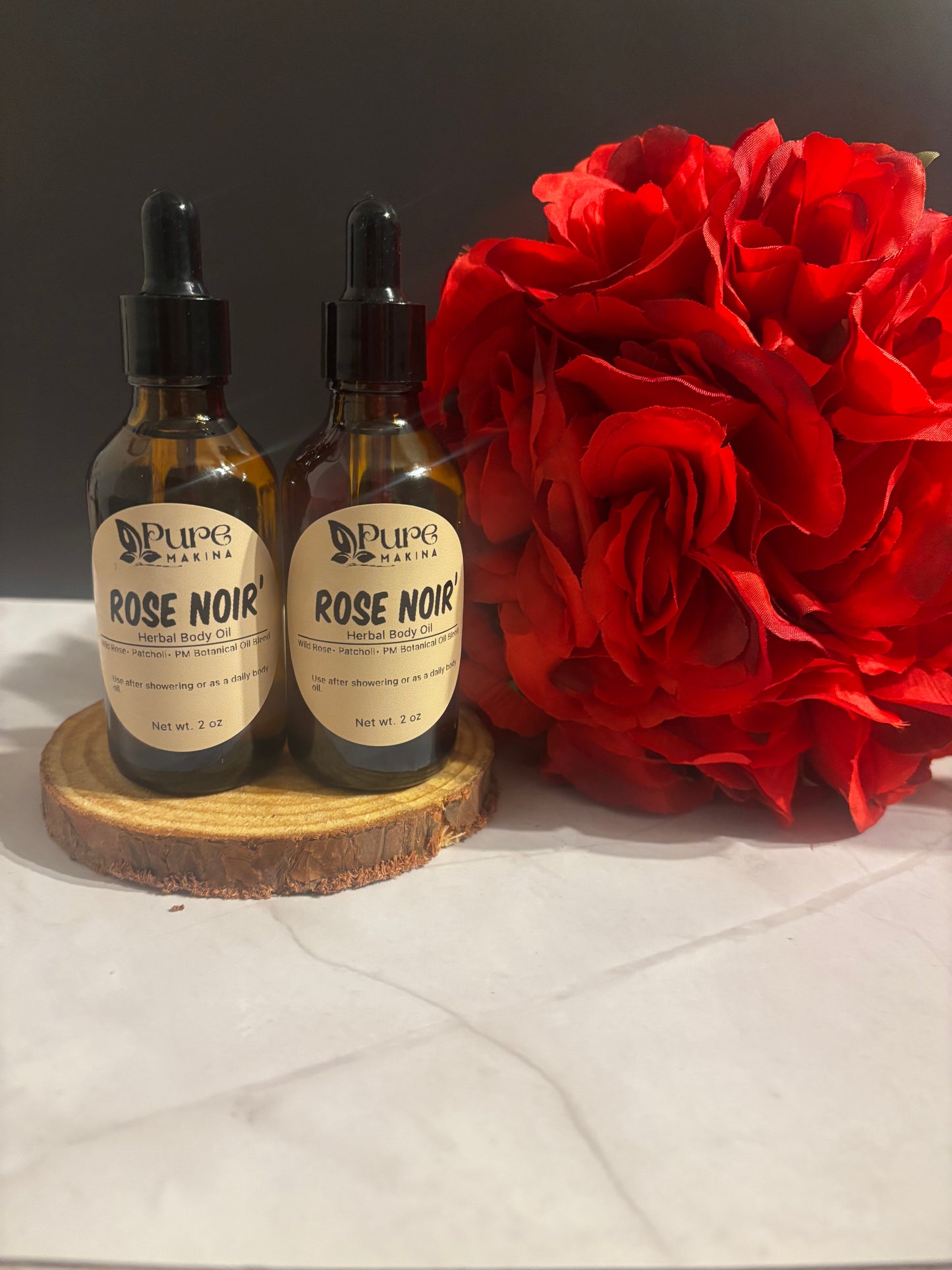 Rose Noir- Wild Rose + Patchouli Body Oil (V-Day Edition)