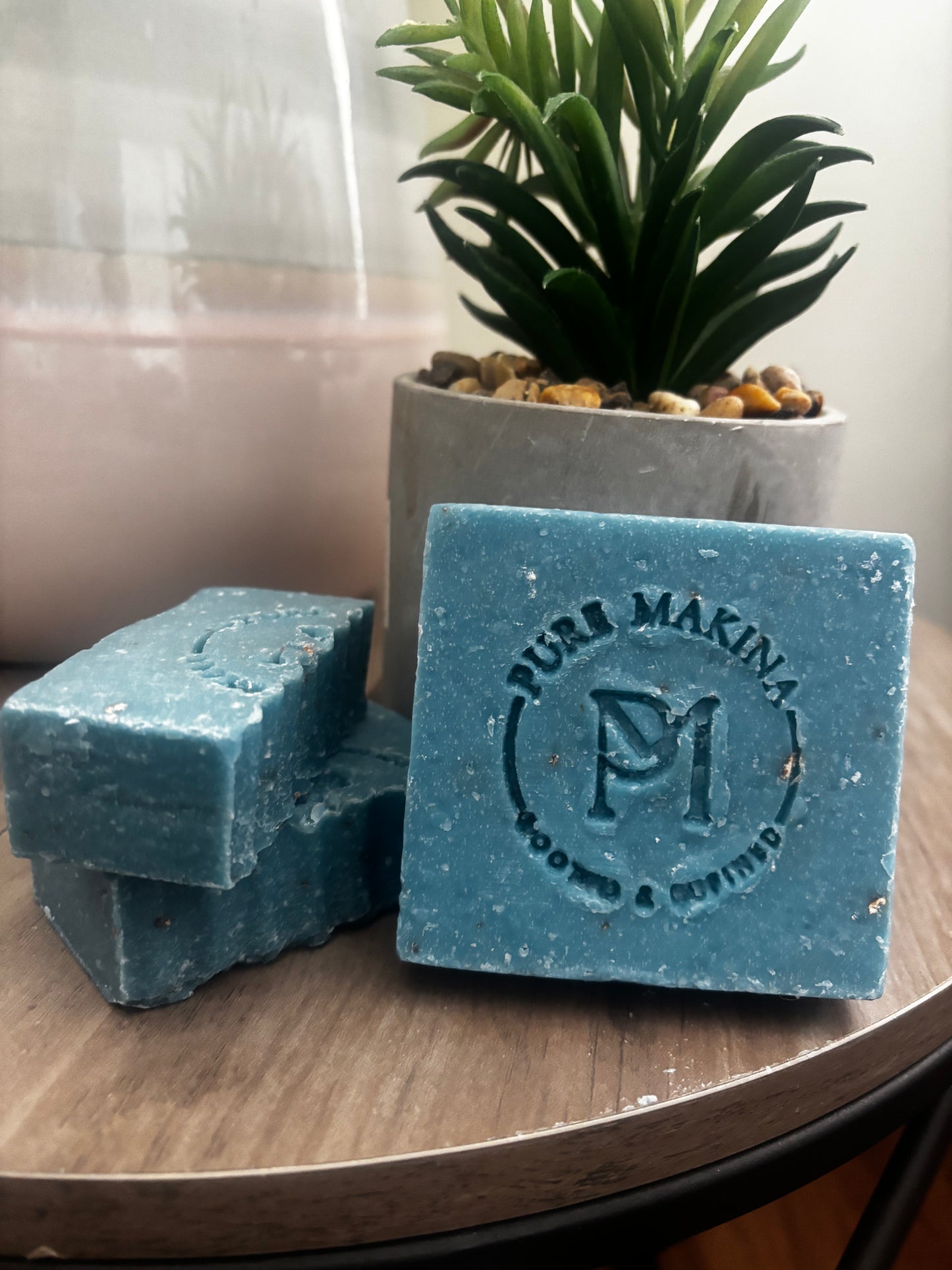 Blueberry + Oatmeal + Sea salt Scrub Soap Bar