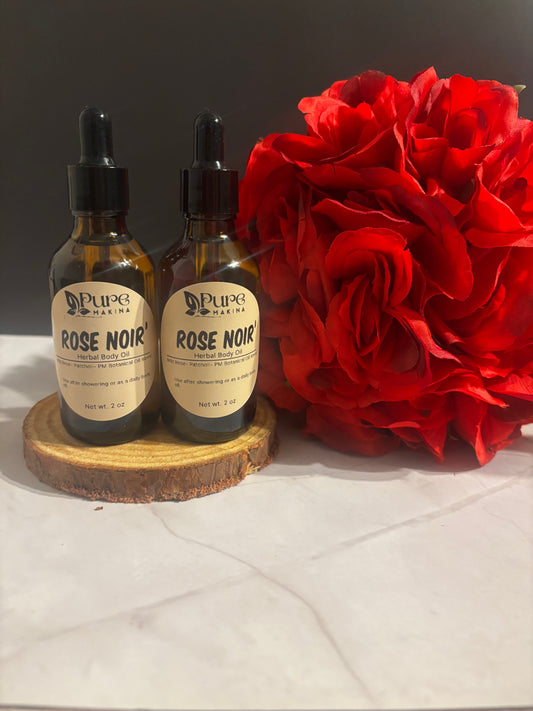Rose Noir- Wild Rose + Patchouli Body Oil (V-Day Edition)