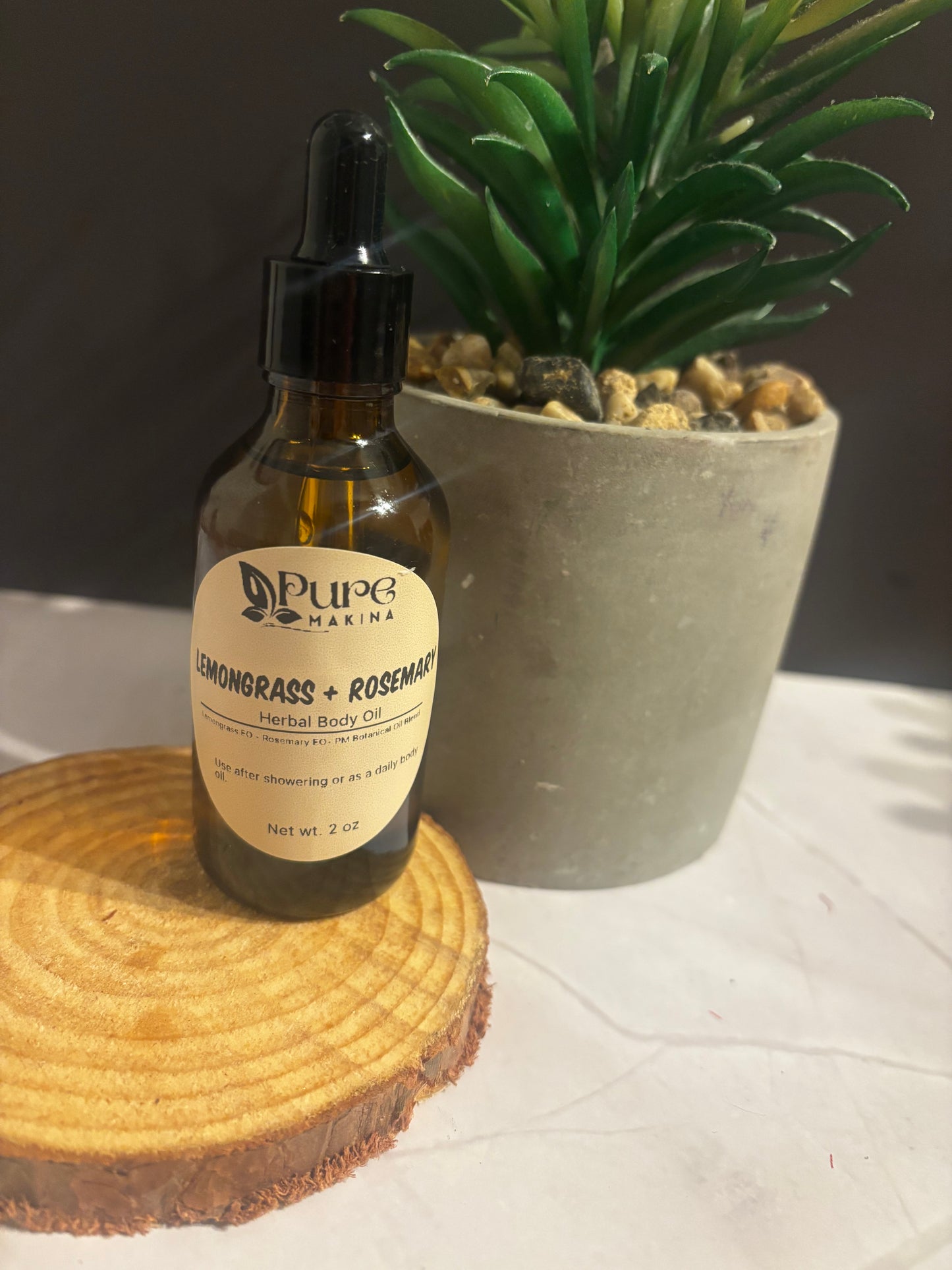 Sunrise – Lemongrass + Rosemary Infused Body Oil